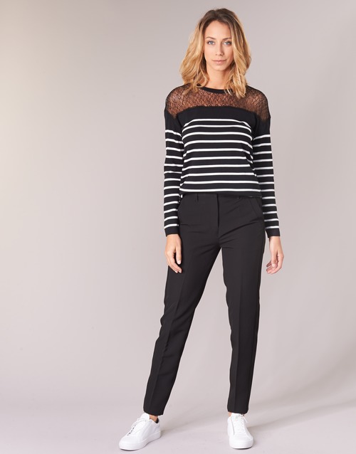 G-Star Raw - BRONSON HIGH SKINNY PIPING CHINO - Noir