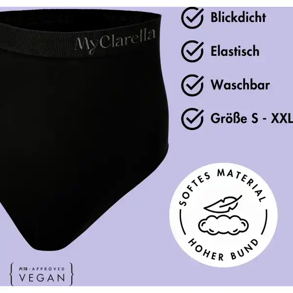Wochenbett-Unterwäsche The Support Panty schwarz Gr. M