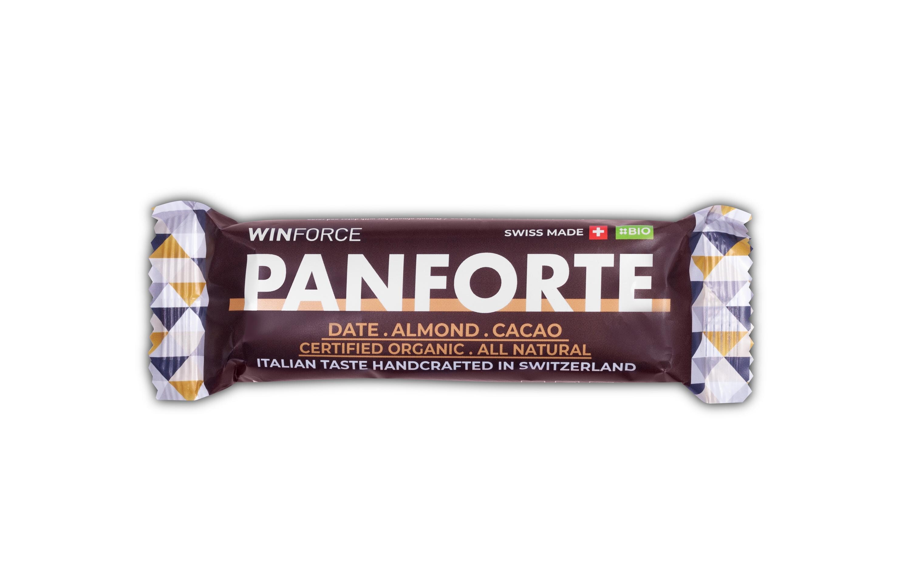 Riegel Panforte Bar Date-Almond-Cacao, 5 StückBio-Mandelriegel mit Früchten