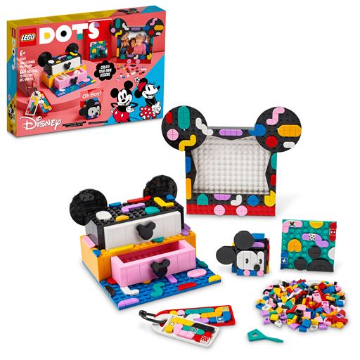 LEGO Dots Mickey Mouse Og Minnie Mouse Skolestart-Projektæske - 41964