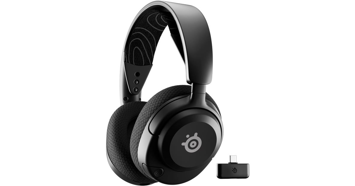 SteelSeriesArctis Nova 5 Wireless over-ear gaming headset  (Zwart, 2,4 GHz, Bluetooth, pc, PlayStation 4, PlayStation 5, Nintendo Switch)