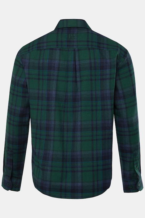 JAY-PI Karo-Flanellhemd, Outdoor, Langarm, Kentkragen, Modern Fit, bis 7 XL