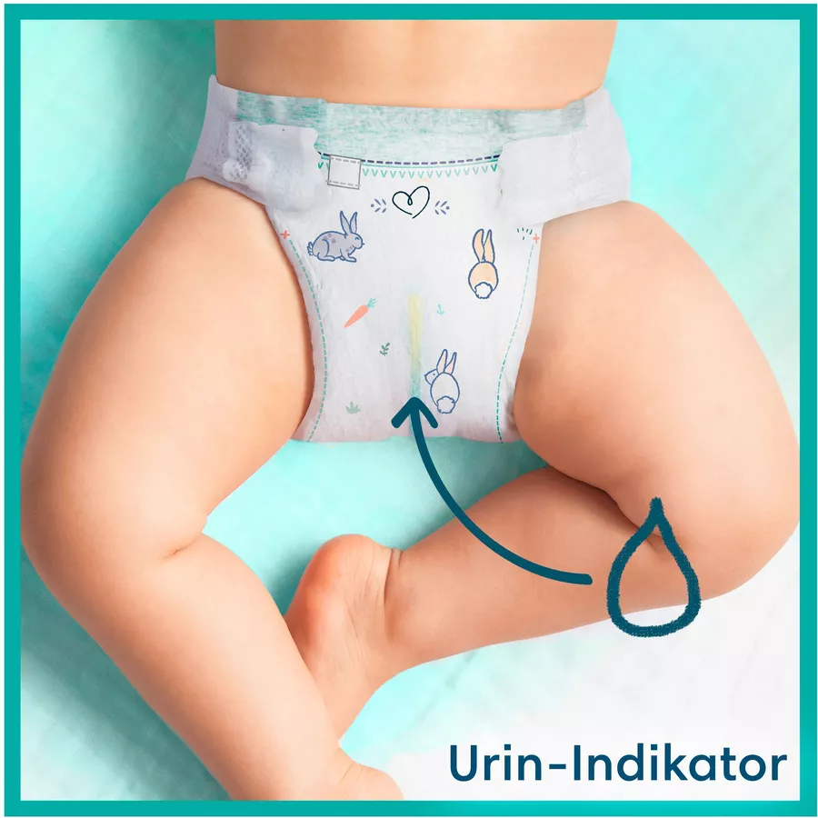 Pampers Windel-Set Harmonie Gr. 5, 11-16 kg (152 Windeln) und Feuchttücher Aqua 720 Tücher (15 x 48 Stk)