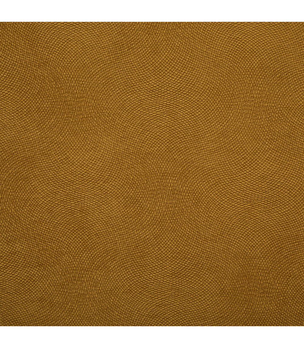 Pouf pliant et coffre de rangement en tissu jaune moutarde 38 x 38 cm