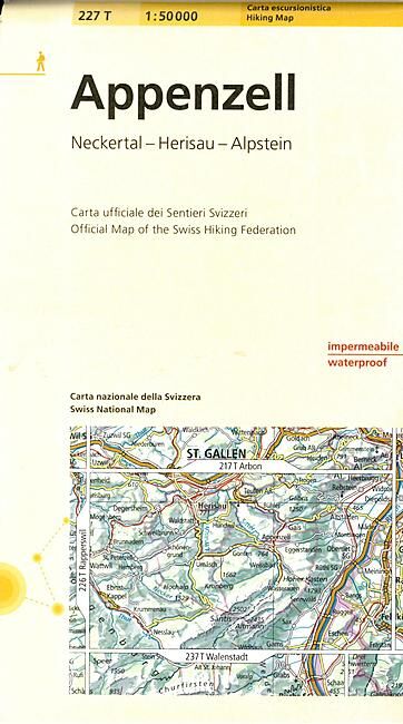 BUNDESAMT - 227T APPENZELL ECHELLE 1 50 000