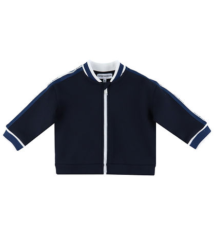 Emporio Armani Cardigan - Navy m. Weiß