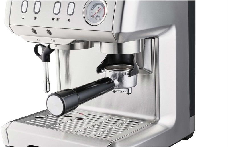 Solis - Grind & Infuse Compact - Espressomachine - RVS - Zilver