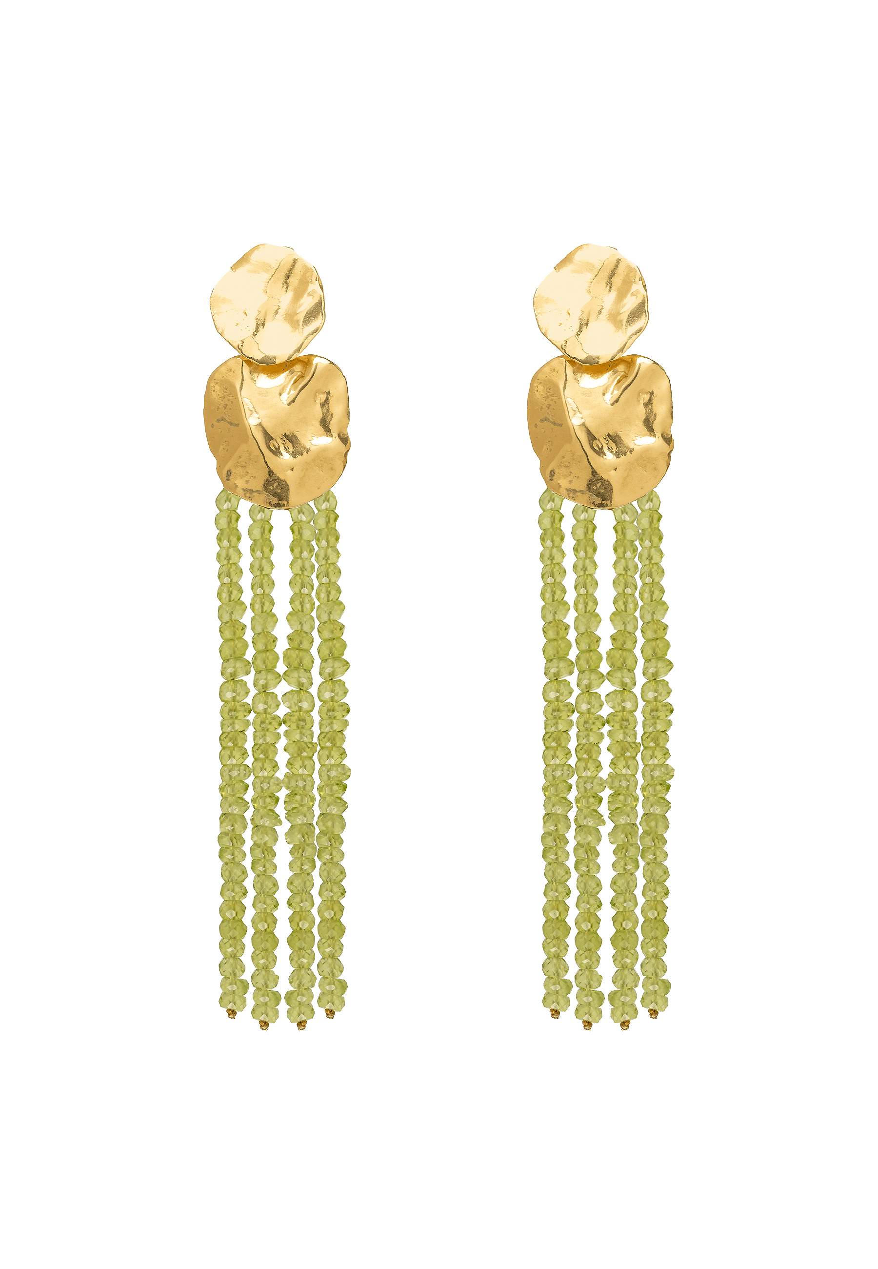 LILIANA VERTES - Boucles d'oreilles avec des perles de pierres | Vert