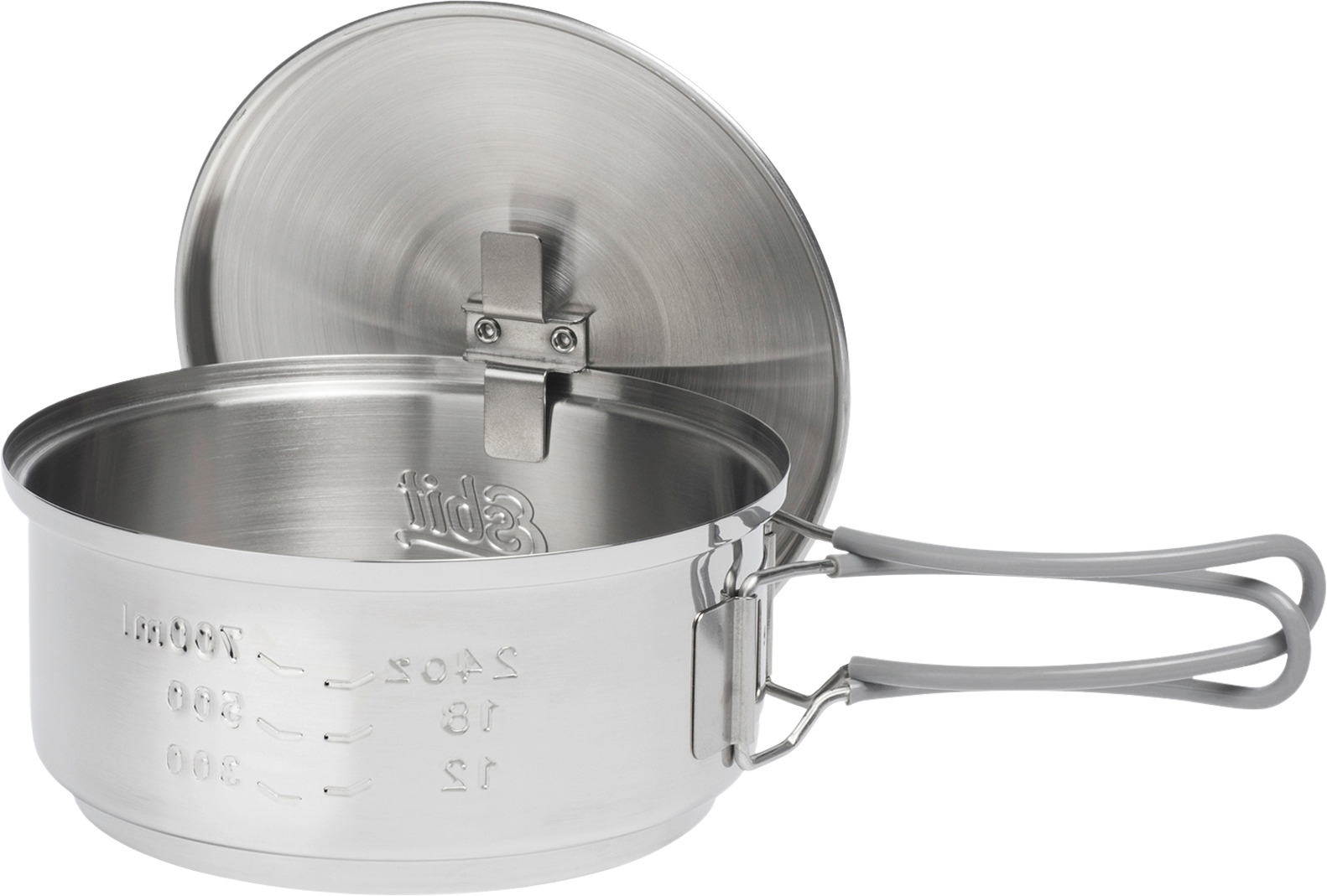 Esbit Trockenbrennstoff-Kochset, 1000 ml, Edelstahl