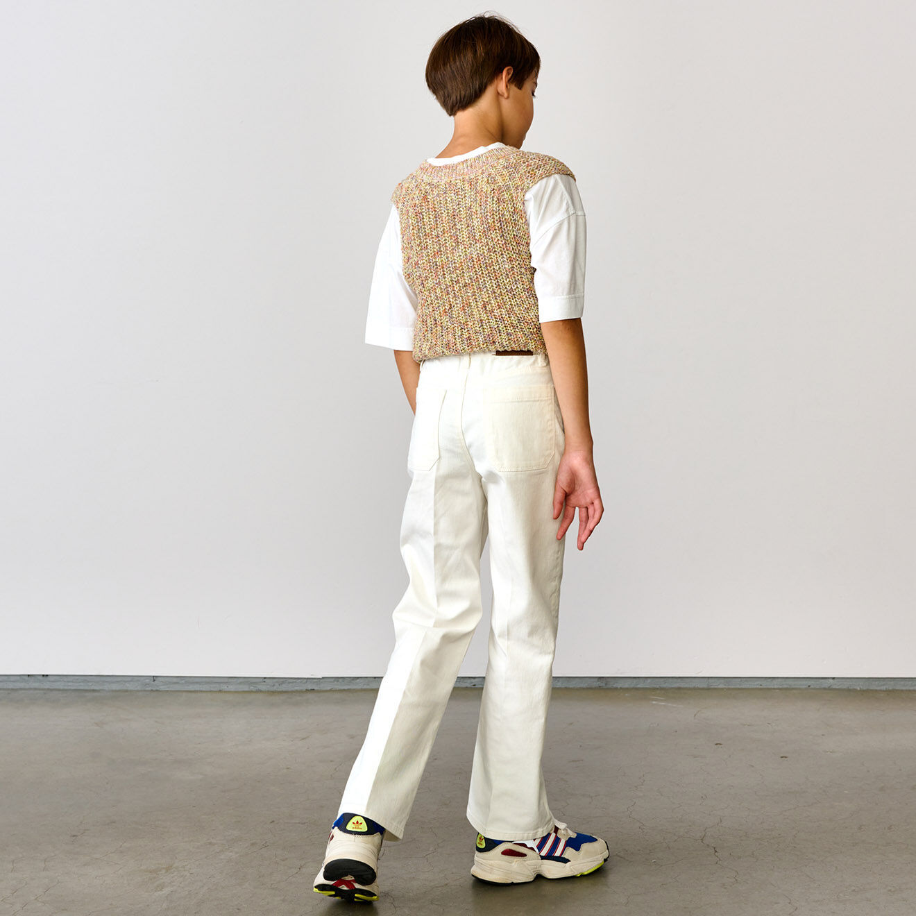 Bellerose Jean Pepy en Coton stretch jambes larges écru