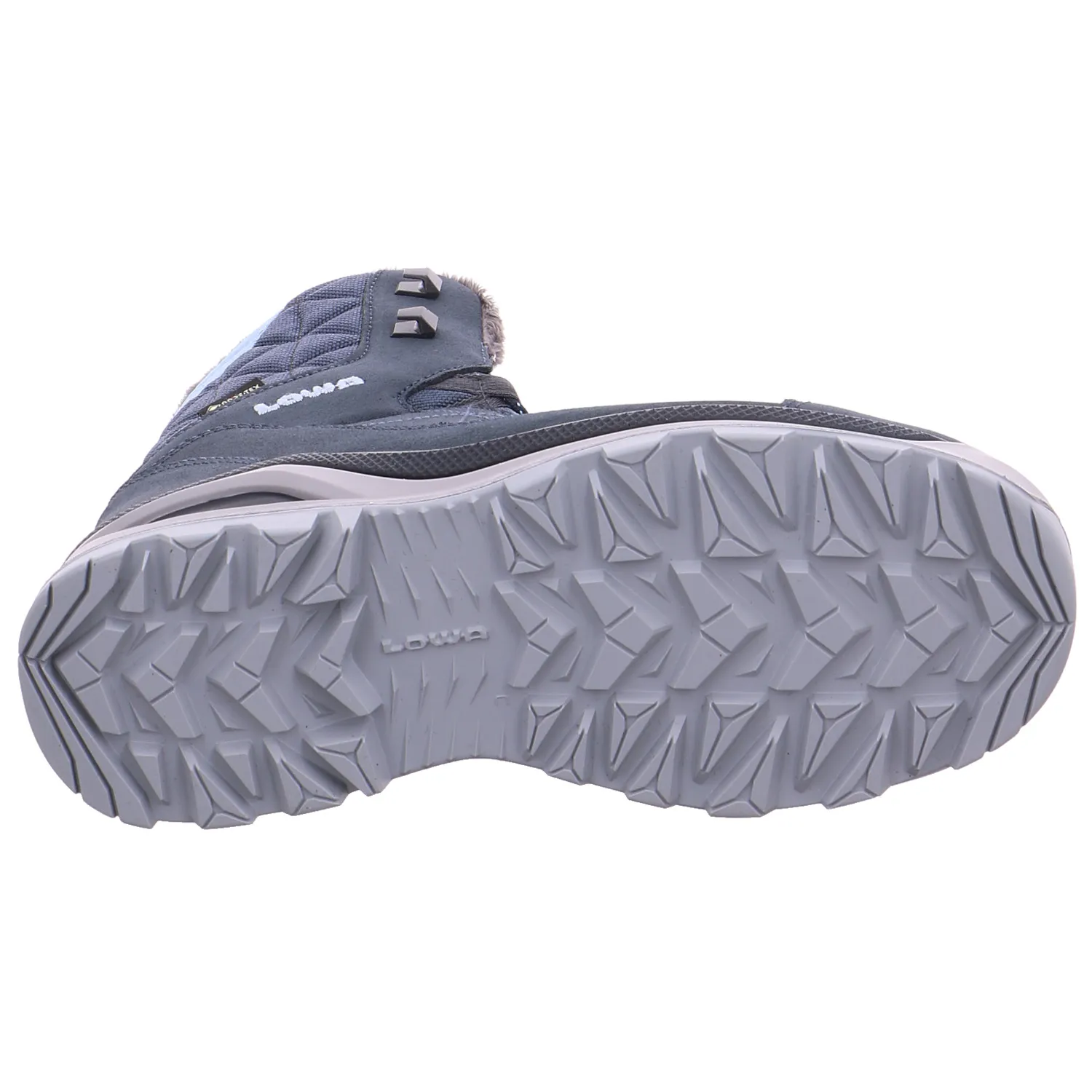 LOWA Snowboots Damen Blau Leder
