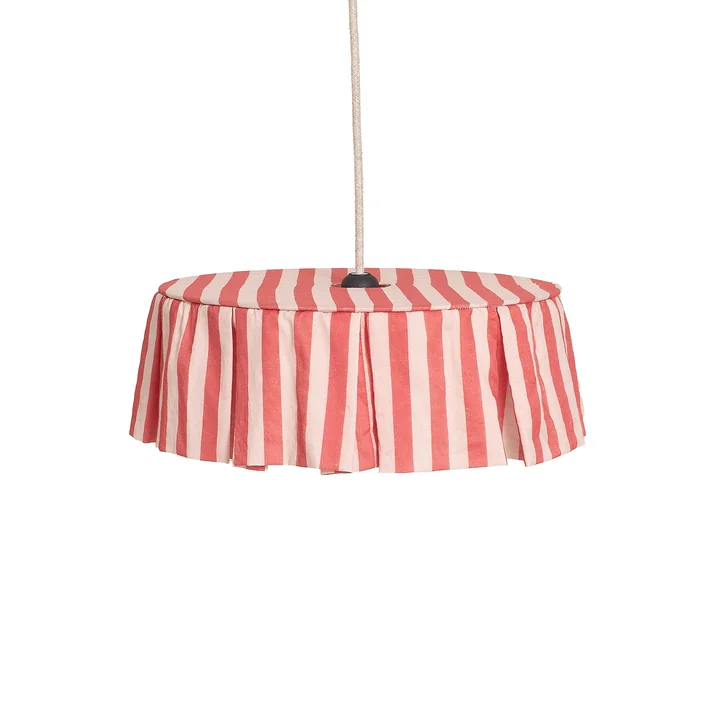 Nobodinoz - Vibes Lampenschirm, Ø 40 cm, Baumwolle, rot