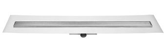 Easy Drain Compact 30 FF Zero douchegoot enkele plaat 6x80cm m. zijuitloop RVS