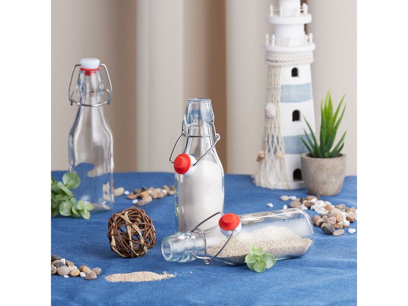 relaxdays Einmachflasche mit Bügelverschluss 250 ml, 24 Stü Ideal für selbstgemachte Liköre, Schnäpse und Öle