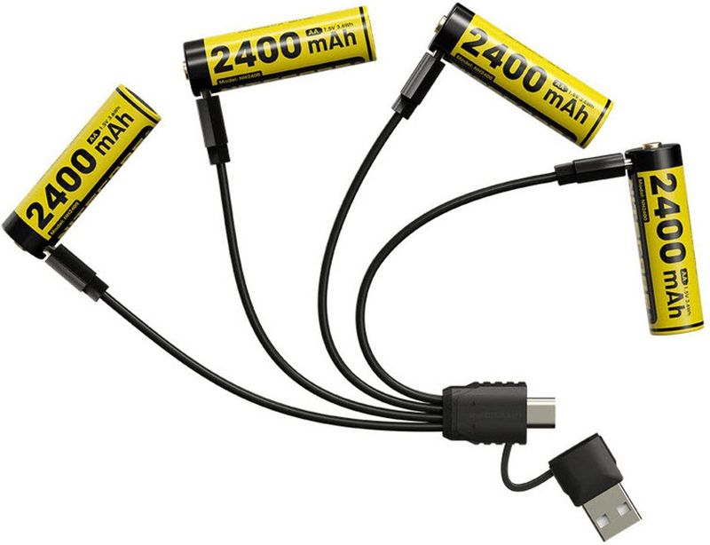 Nitecore - NH2400 - Batterijen - AA - 2400 mAh - 4 Stuks