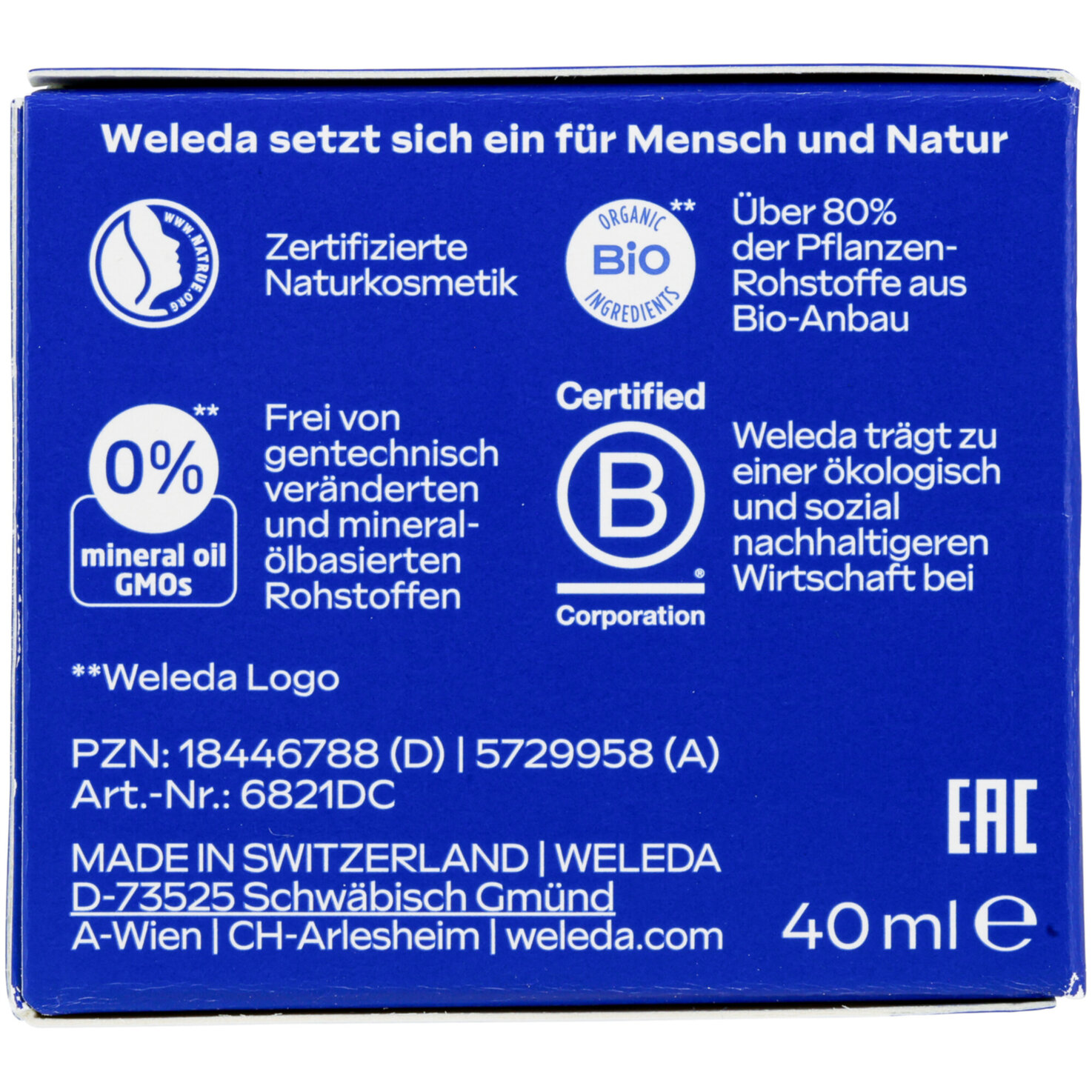 Weleda Festigende Nachtpflege Blauer Enzian & Edelweiss