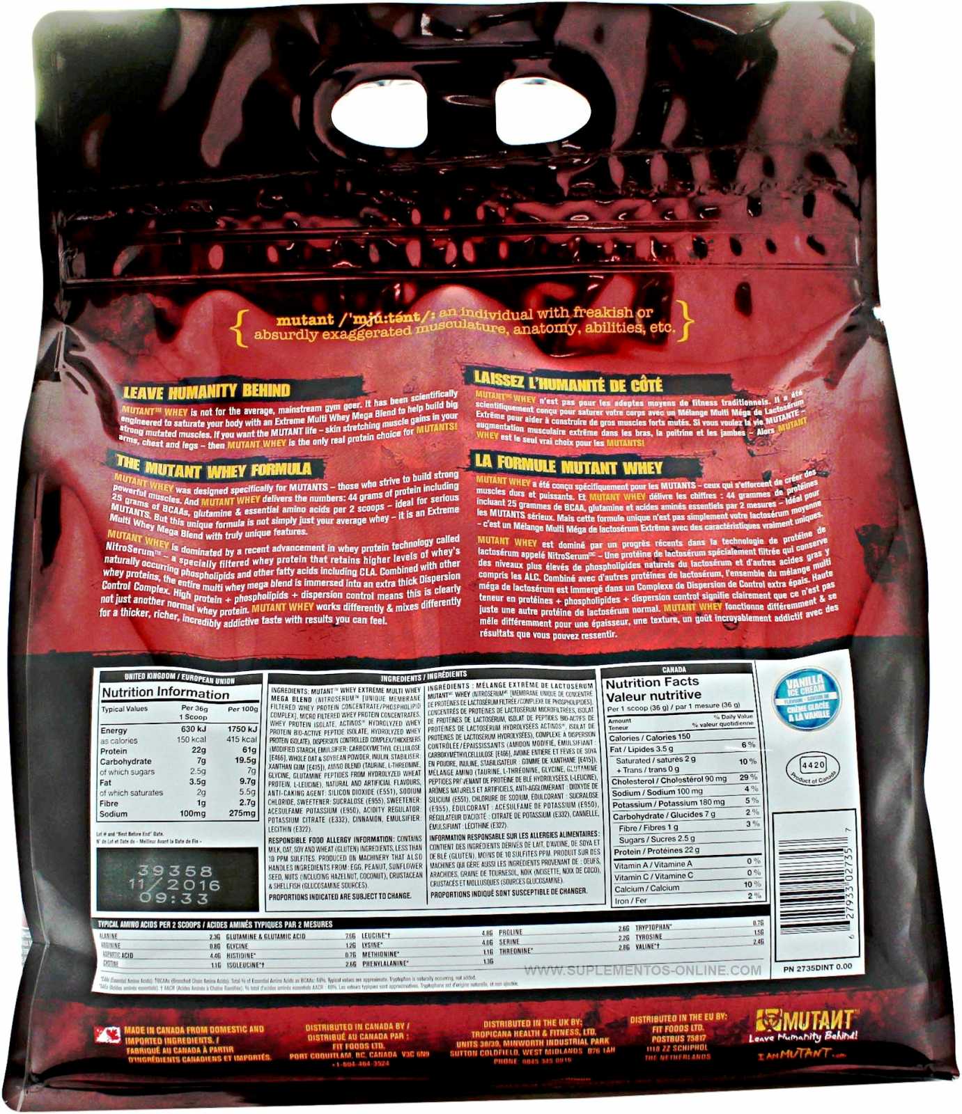 Mutant Mutant Whey 900 g