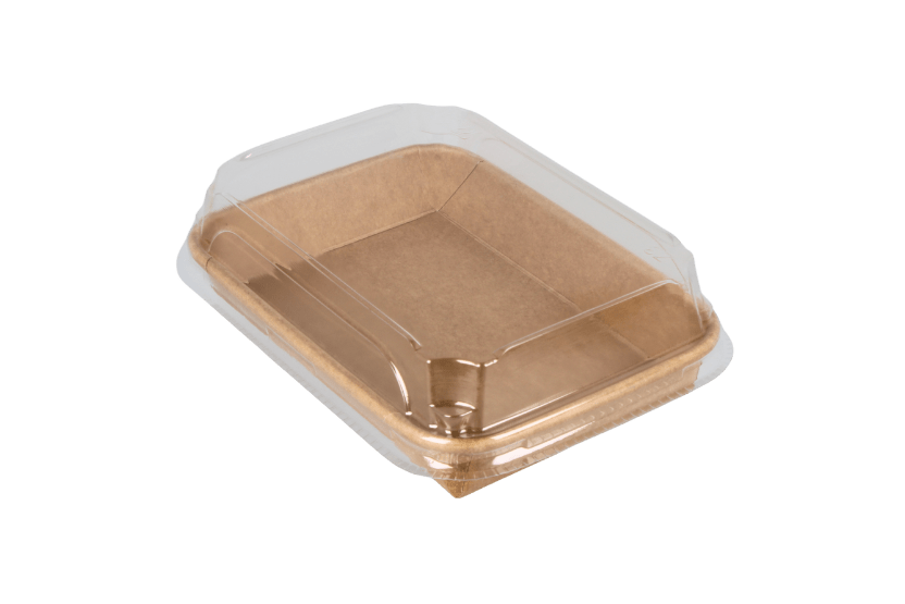 Sushi tray karton TA-03 + deksel 165x115x25 Kraft