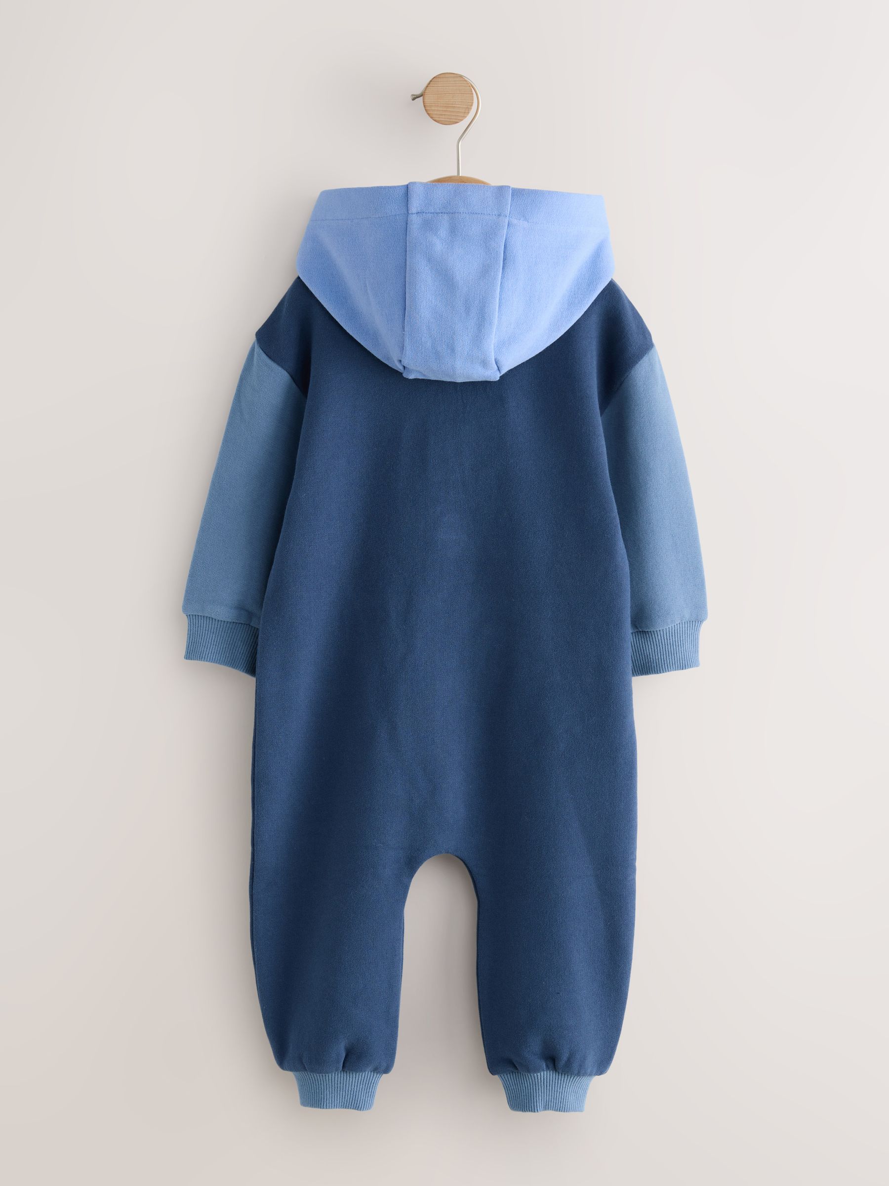 Blauw - Onesie met kleurvlakken (3mnd-7jr)
