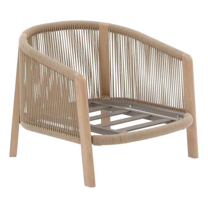 Fauteuil de salon de jardin NELORA Beige