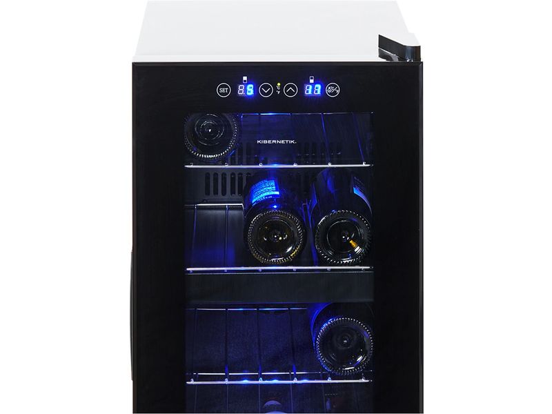 Coldtec by Kibernetik Weinkühlschrank THD21 Rechts Freistehender thermoelektrischer Weinkühler mit einer Kapazität von 21 Weinflaschen