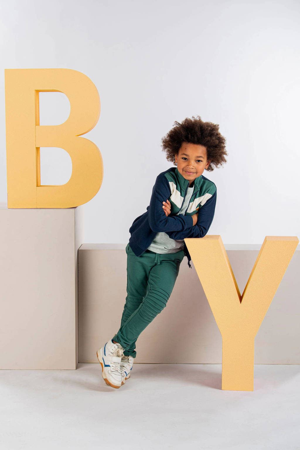 B.Nosy T-shirt Gabe met printopdruk lichtgroen