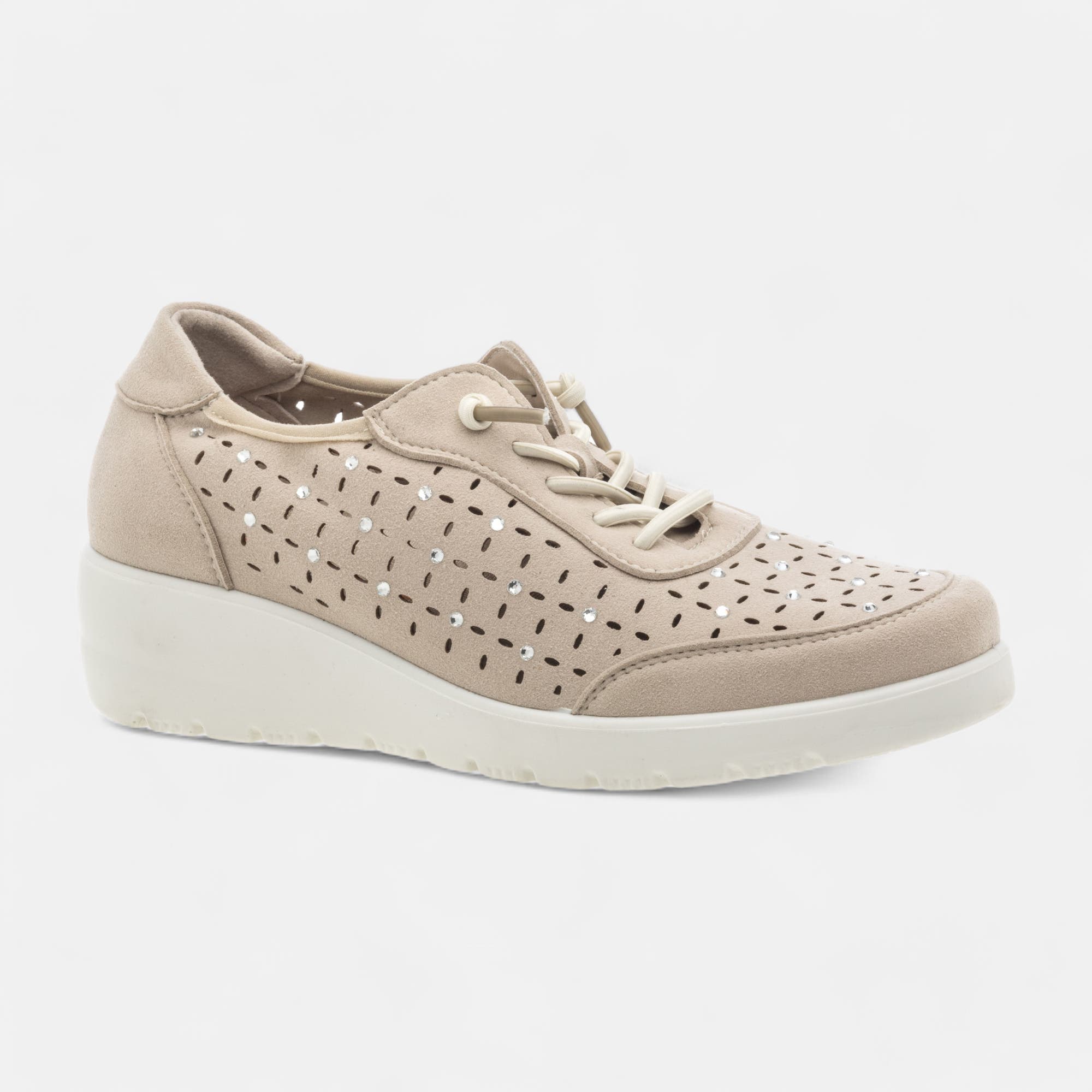 Baskets basses Femme beige