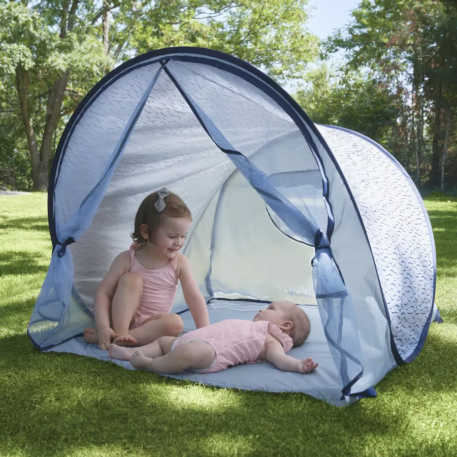babymoov Strandmuschel Blue Waves mit UV-Schutz 50+