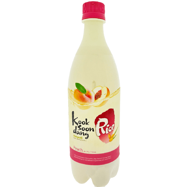 Kook Soon Dang Makgeolli Rijstwijn Perzik Smaak 750ml