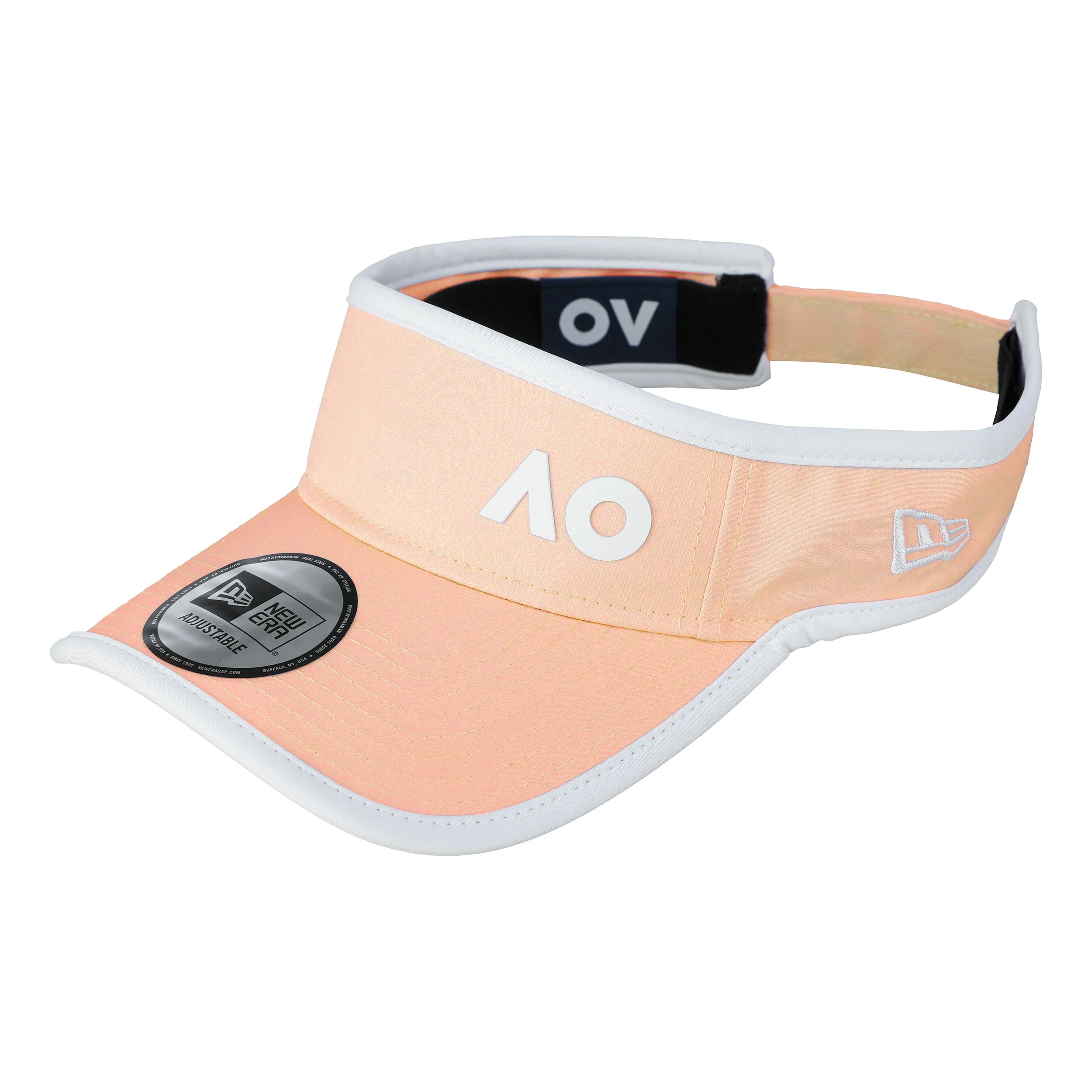 Australian Open New Era AO Performance Lifestyle Visière - Abricot, Blanc