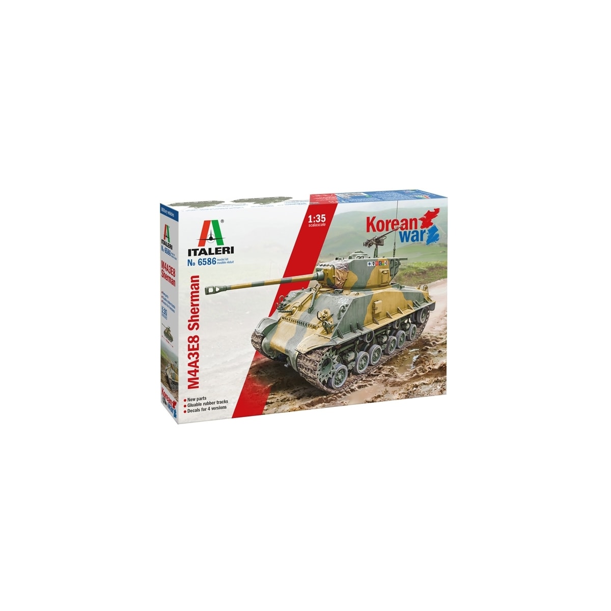 ITALERI 1:35 - Sherman M4A3E8 - Korean War