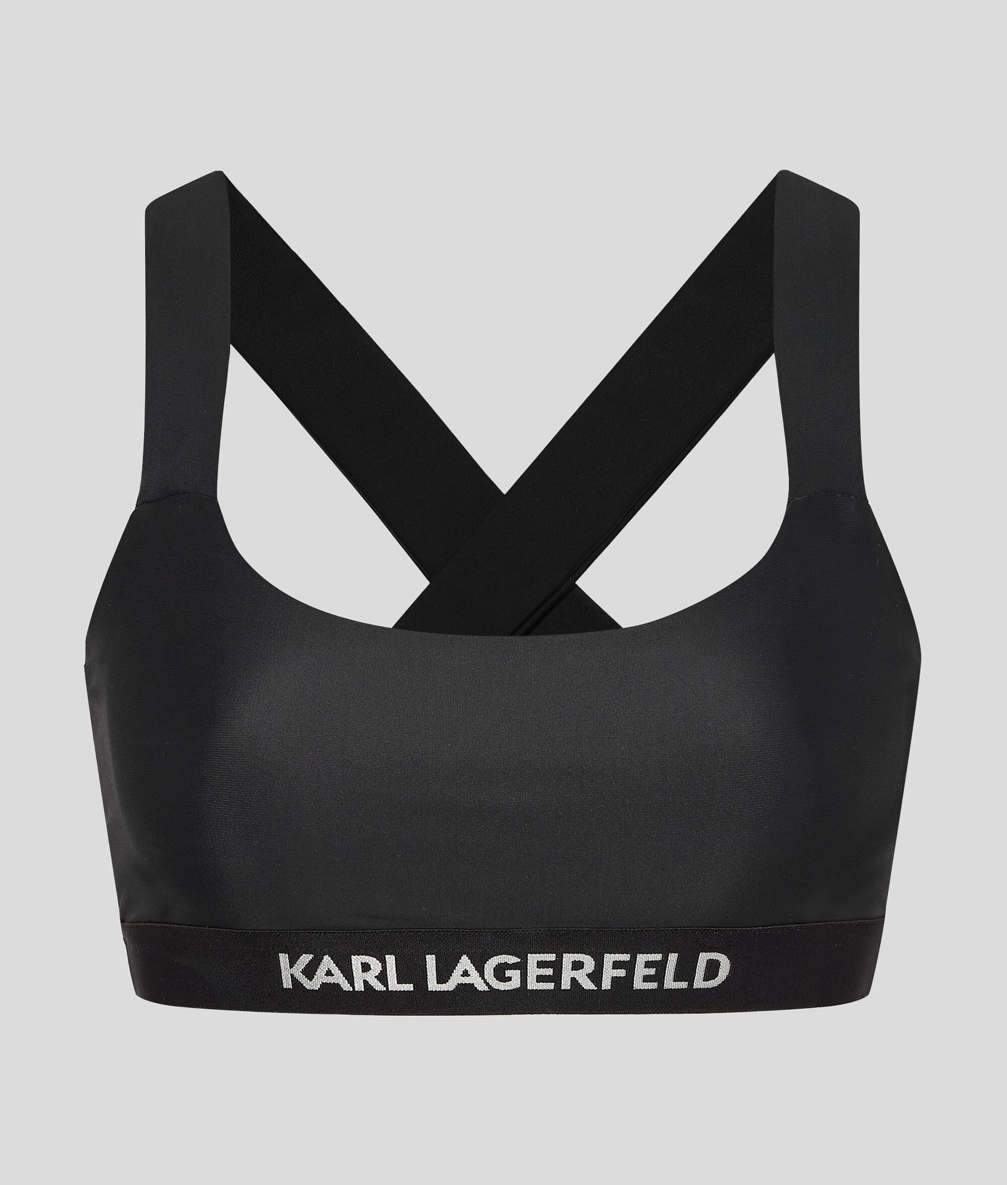 HAUT DE BIKINI CROISÉ AVEC LOGO KARL