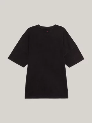 Camiseta com estampa gráfica em lavagem pesada