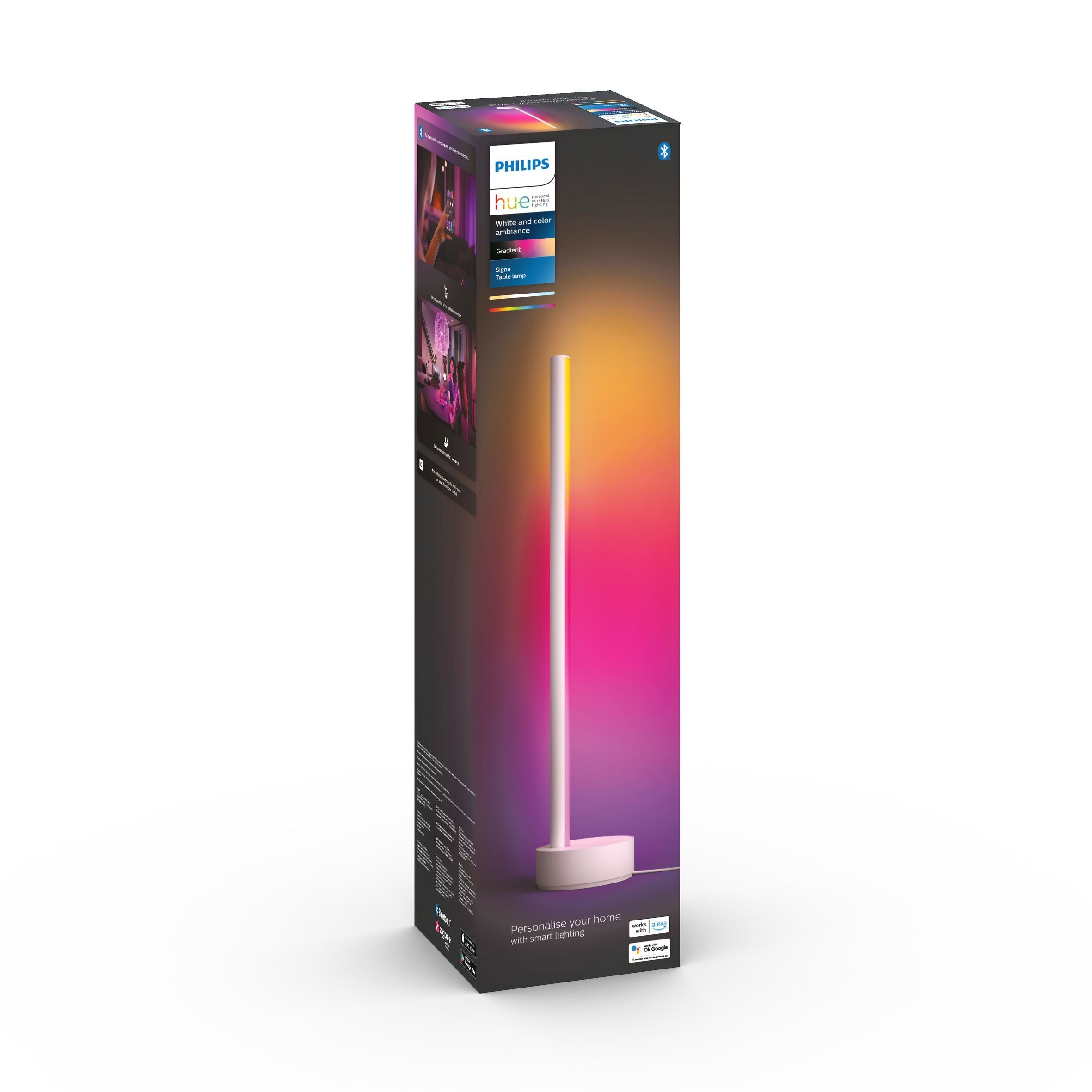 Philips hue GRADIENT SIGNE Tischleuchte - Weiss / B: 14.6 cm x T: 14.0 cm x H: 57.6 cm