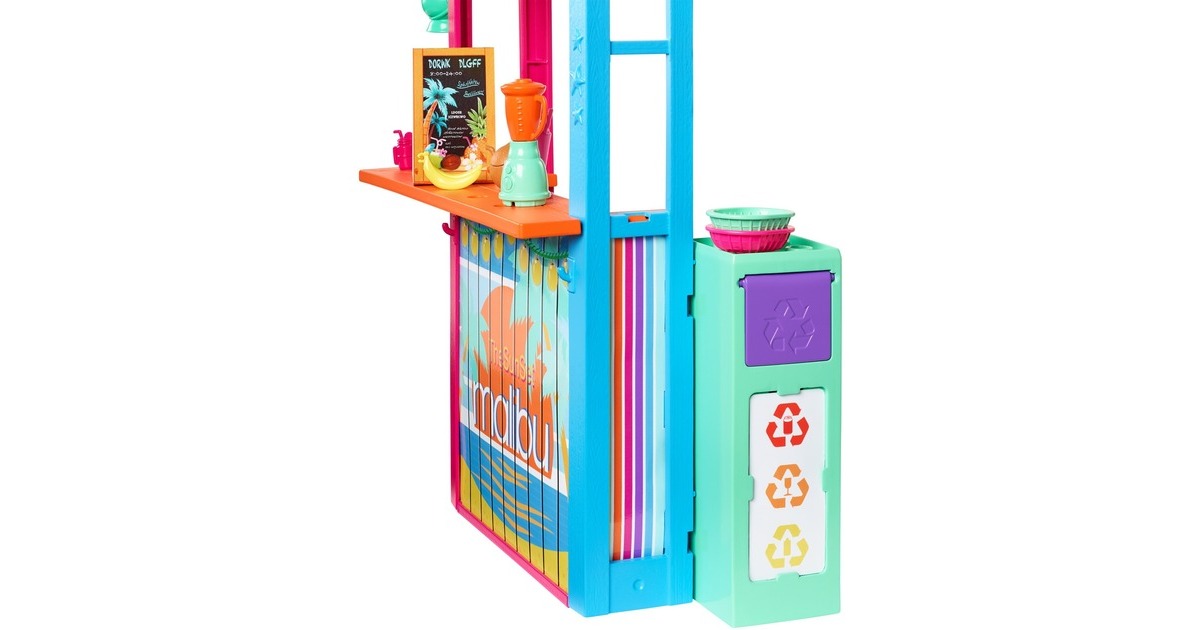 BarbieLoves the Ocean Beach Shack poppen accessoires