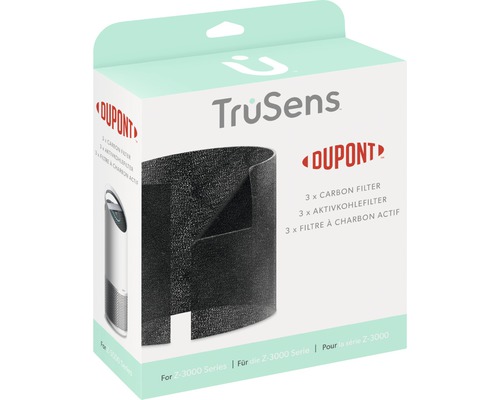 Leitz TruSens vervangende actieve koolfilters voor Z-3000 luchtreinigers, 3 stuks