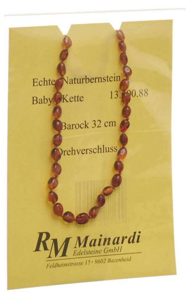Mainardi Natur Bernstein 32cm Barock Drehverschluss 1 Stk