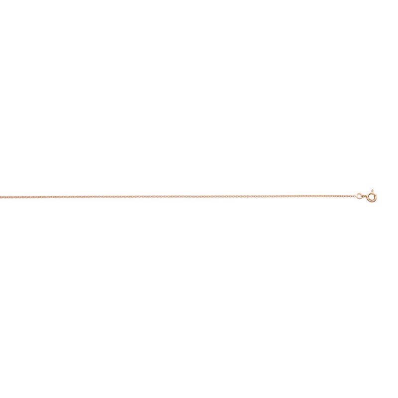 Chaîne de cheville femme 25 cm - Or rose 18 Carats