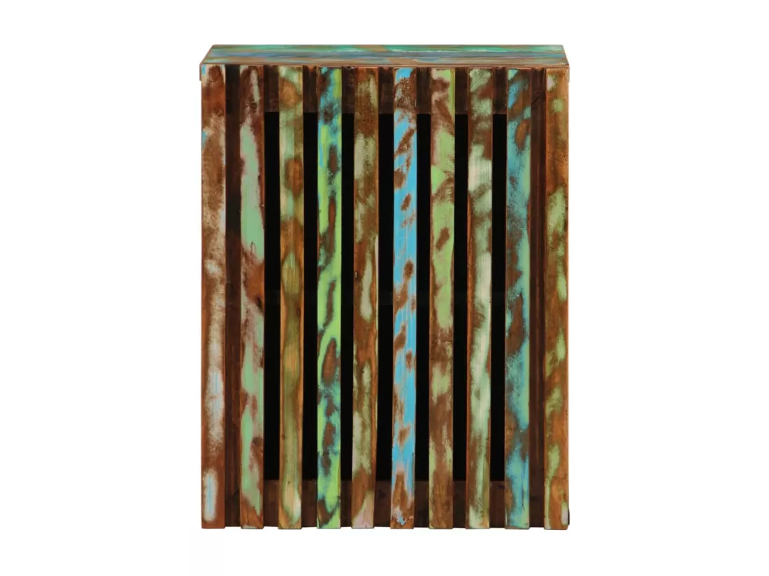 Armoire murale de salle de bain 38x34x48cm bois massif d'acacia