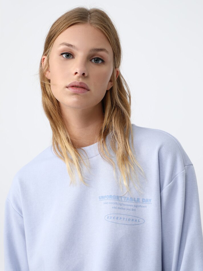 Conjunto de 2 Moletons Combinando - Azul Claro