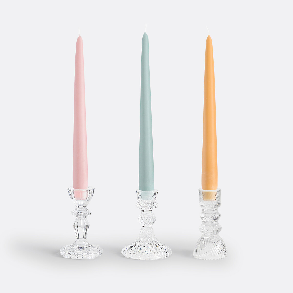 LA REDOUTE INTERIEURS<br>Castiçal de vidro Alt.10,3 cm, Carsa