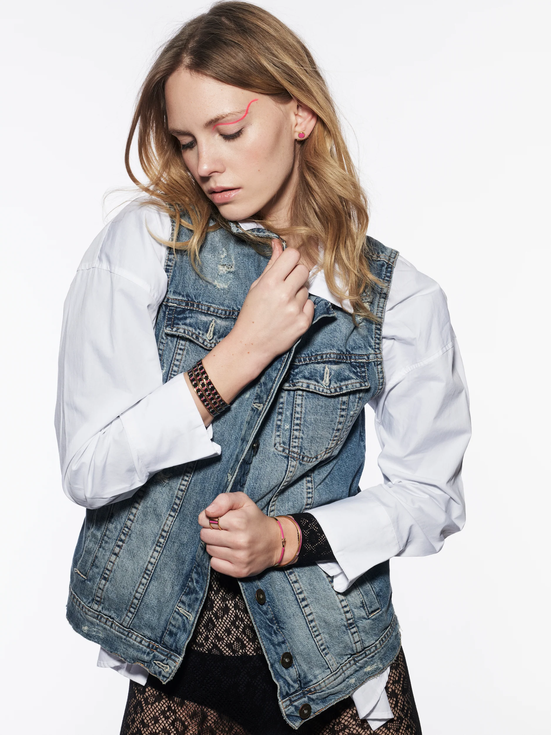 Bangle Up  Lily armbånd - Cabaret Pink
