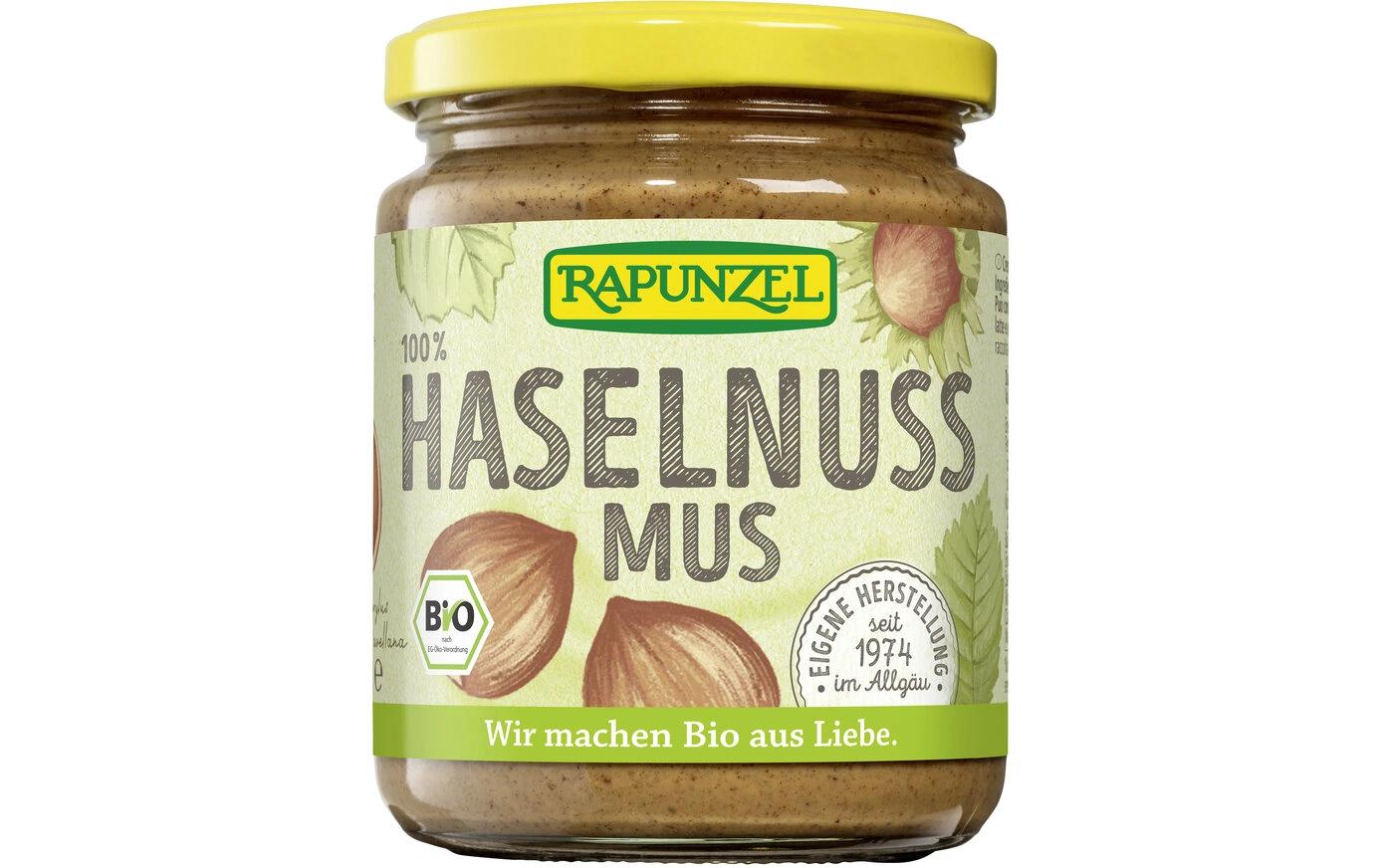 Brotaufstrich Bio Haselnussmus 250 gBiologisch zertifizierte Haselnusscreme