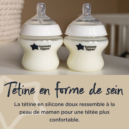Biberon Closer to Nature   Transparent        260 ml   de               Tommee Tippee
