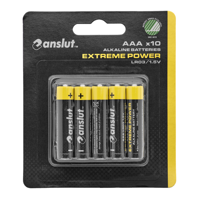 AAA-batterier 10-pk