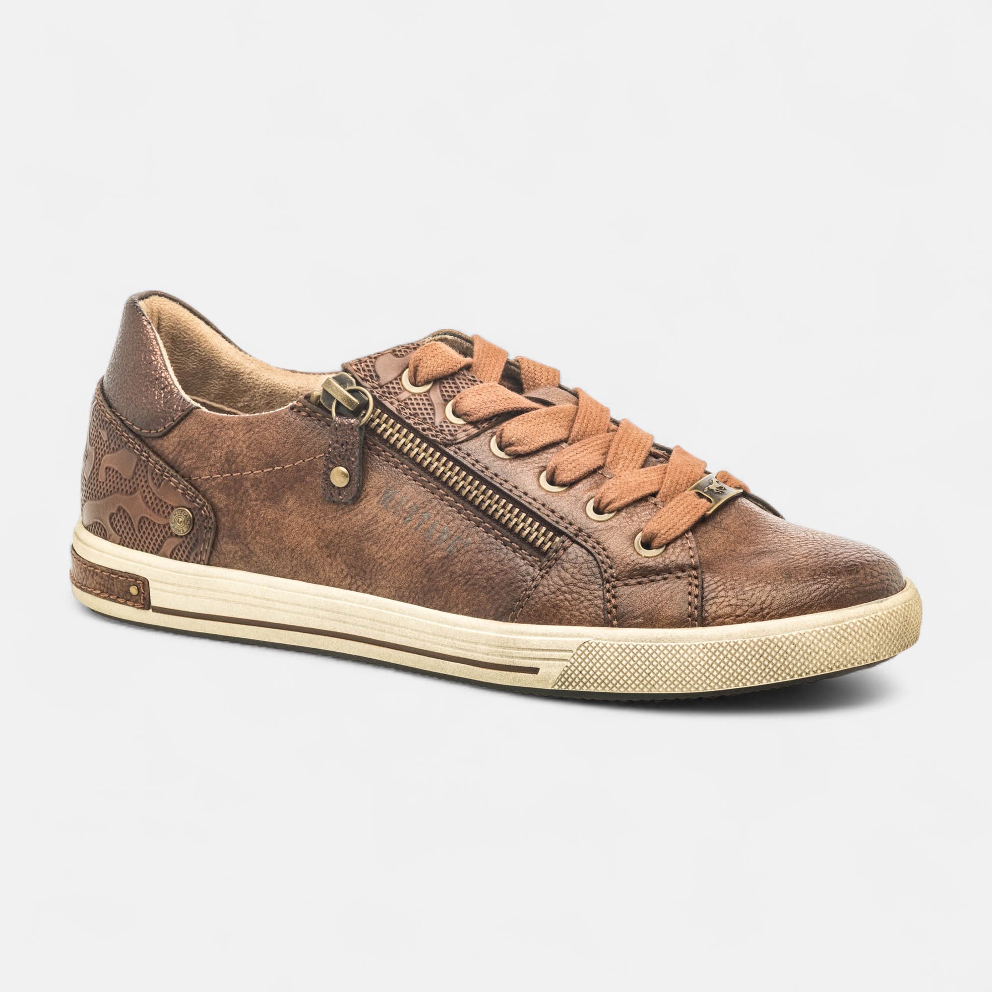 Baskets basses Femme cognac