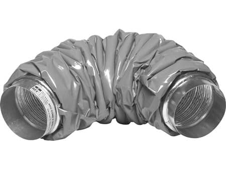 LINDAB Fleksibel lyddæmper SLF251601200, Ø160 mm, længde 1200 mm med 25 mm isolering og muffemål. Komprimeret længde 550 mm.
