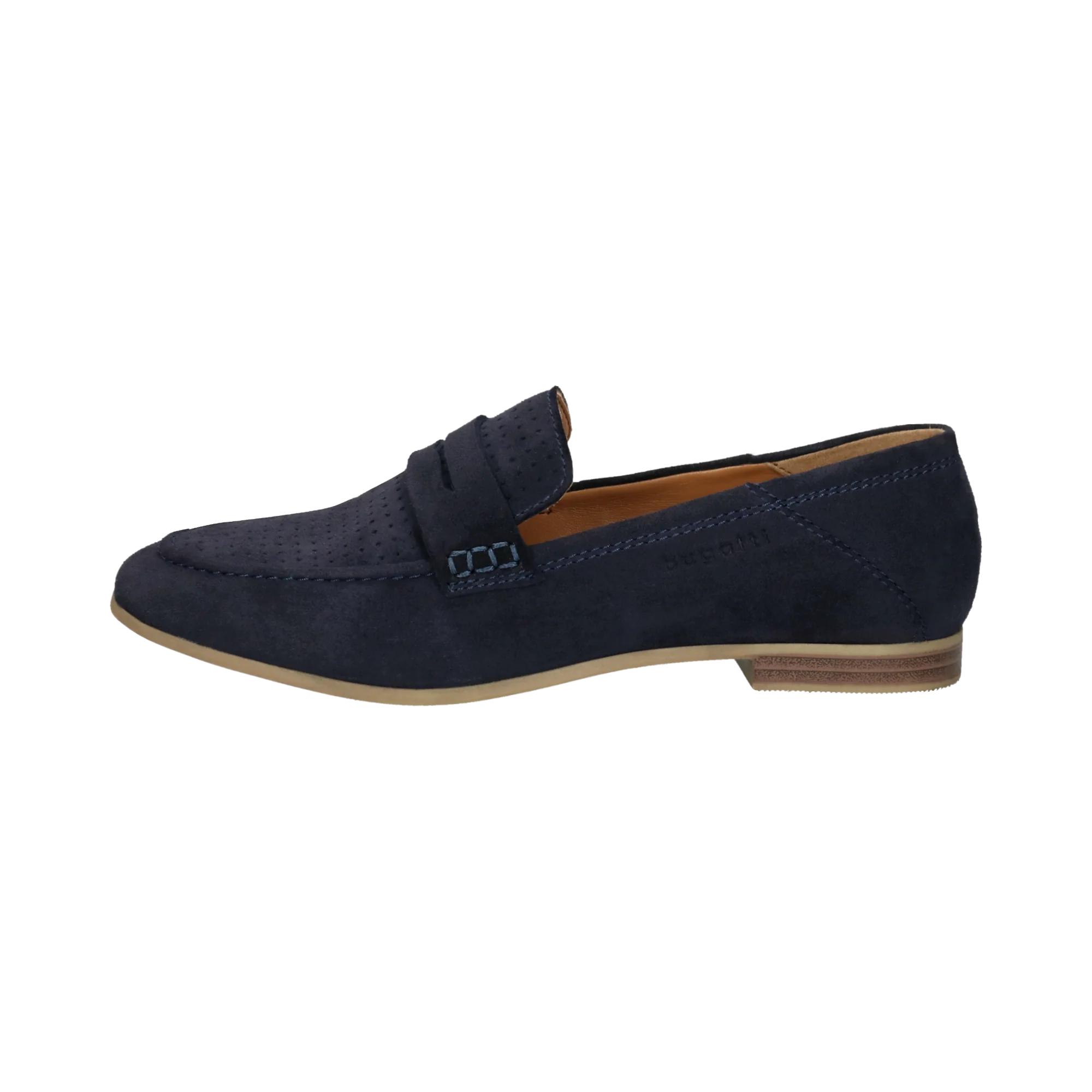 Leder Loafers dunkelblau