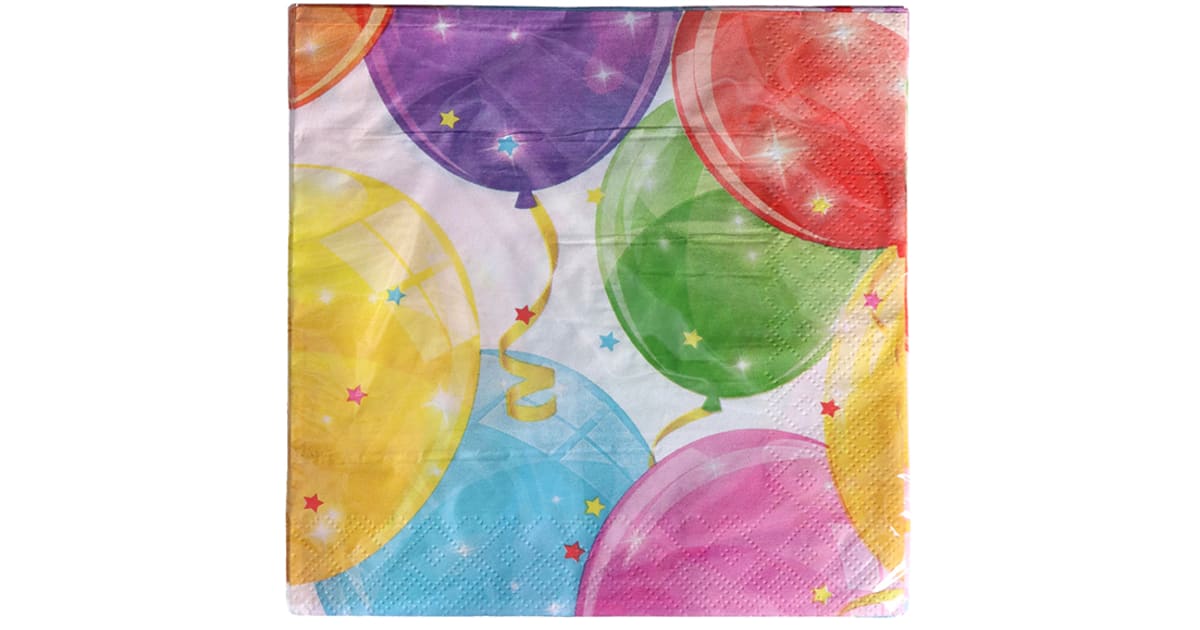 Servietten Ballons 33x 33 cm
