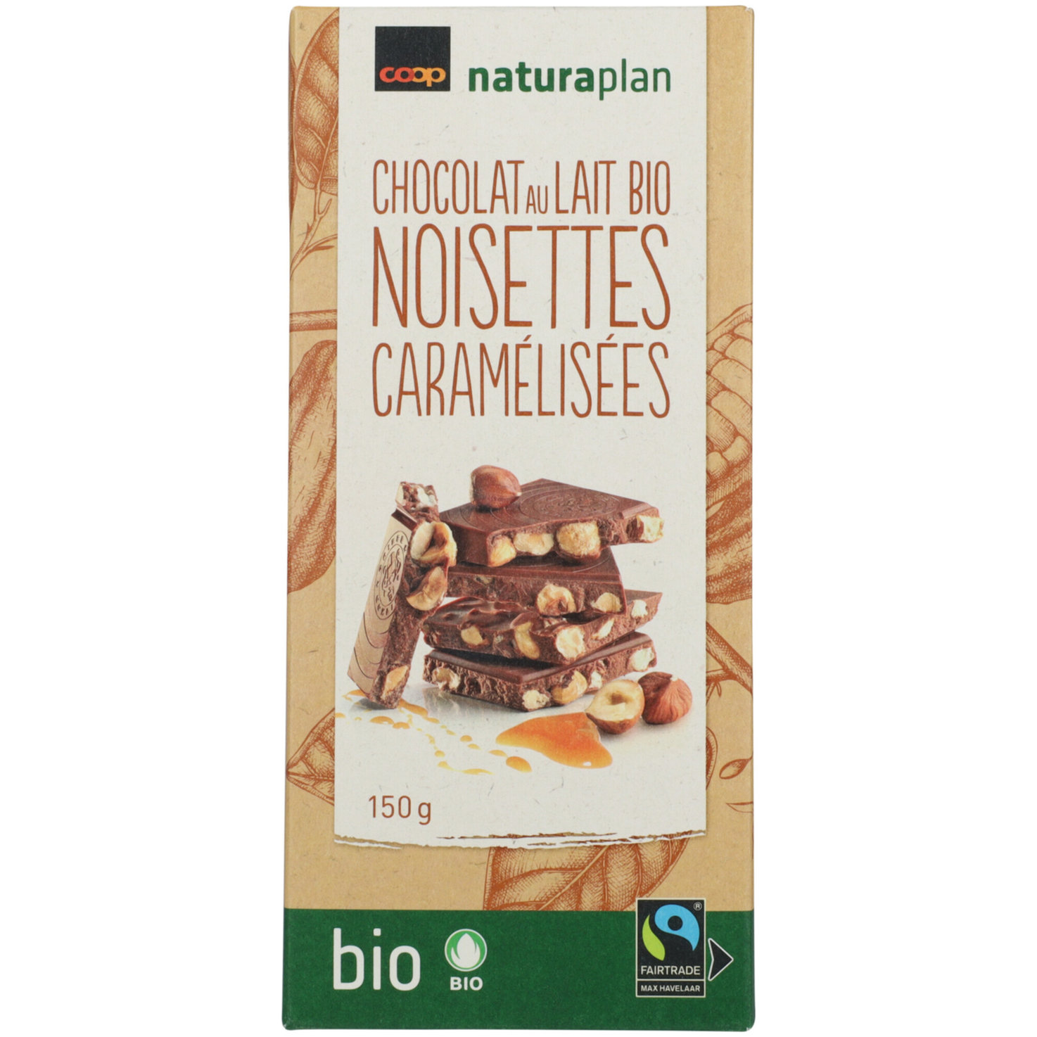 Naturaplan Bio Fairtrade Tafelschokolade Milch & Nuss
